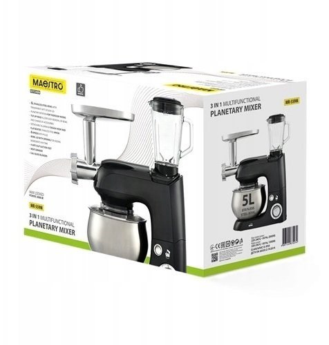 Mikser planetarny 3w1 2000W MR-559-M MAESTRO