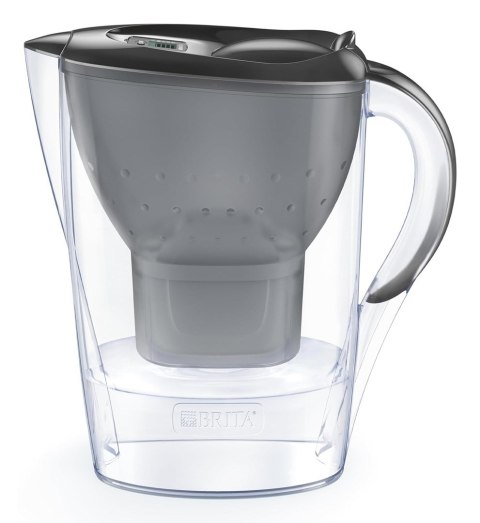 Brita Marella + 3 Maxtra Pro Pure Performance Dzbanek z filtrem do wody 2,4 l Przezroczysty, Szary