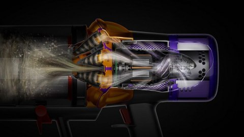 Dyson V15s Detect Submarine Odkurzacz stojący 2 w 1 Bateria Suchy i Mokry Bez worka 0,77 l Nikiel, Żółty