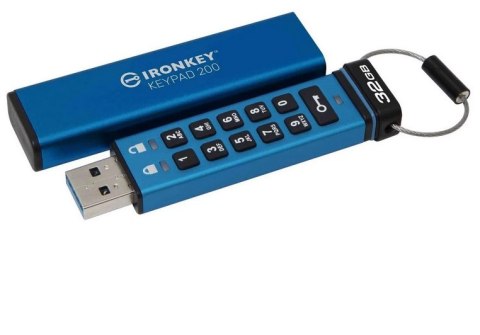 Pendrive KINGSTON IronKey Keypad 200 32 GB (32 GB /Niebieski )