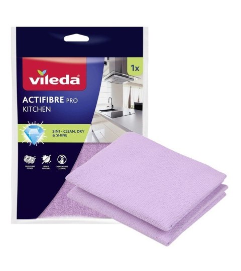 Mop płaski Vileda Ultramax Box z zestawem kuchennym | rękawiczki Universal 1 para+ściereczka Actifibre Pro kuchenna 1szt.