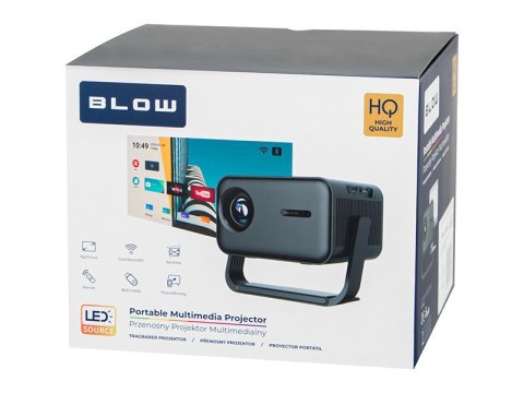 Projektor przenośny BLOW AndroidTV FullHD MaxView czarny