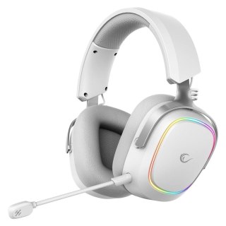 RAMPAGE SŁUCHAWKI BEZPRZEWODOWE NAUSZNE RETSU BT 2.4G RGB WHITE