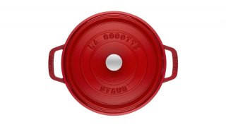 Garnek żeliwny okrągły STAUB Cocotte 22cm 2,6L czerwony40509-825-0