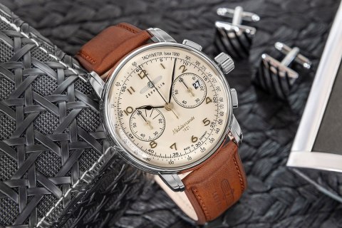 Zegarek Męski ZEPPELIN Mediterranee Chronograph 9670-5 + BOX
