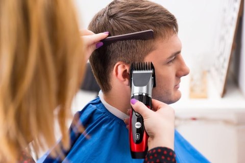 ELDOM STRZYŻARKA DO WŁOSÓW MG10U CROPER AKUMULATOROWO-SIECIOWA 4 NASADKI FRYZJERSKIE