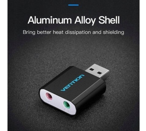 Zewnętrzna karta dźwiękowa USB Vention