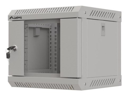 LANBERG SZAFA INSTALACYJNA RACK WISZĄCA 10" 4U 300X300 SZARA DRZWI PRZESZKLONE (FLAT PACK)