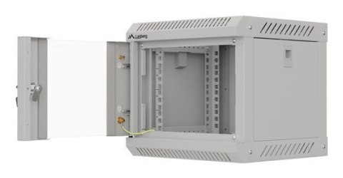 LANBERG SZAFA INSTALACYJNA RACK WISZĄCA 10" 4U 300X300 SZARA DRZWI PRZESZKLONE (FLAT PACK)