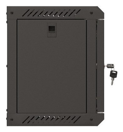 LANBERG SZAFA INSTALACYJNA RACK WISZĄCA 10" 6U 300X300 CZARNA DRZWI PRZESZKLONE (FLAT PACK)