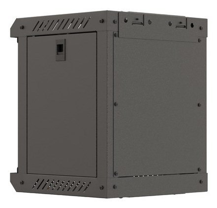 LANBERG SZAFA INSTALACYJNA RACK WISZĄCA 10" 6U 300X300 CZARNA DRZWI PRZESZKLONE (FLAT PACK)