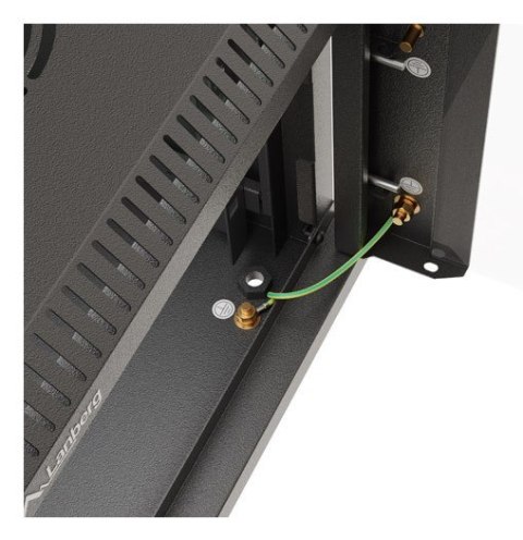 LANBERG SZAFA INSTALACYJNA RACK WISZĄCA 10" 6U 300X300 CZARNA DRZWI PRZESZKLONE (FLAT PACK)