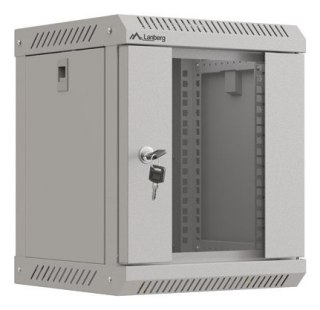 LANBERG SZAFA INSTALACYJNA RACK WISZĄCA 10" 6U 300X300 SZARA DRZWI PRZESZKLONE (FLAT PACK)
