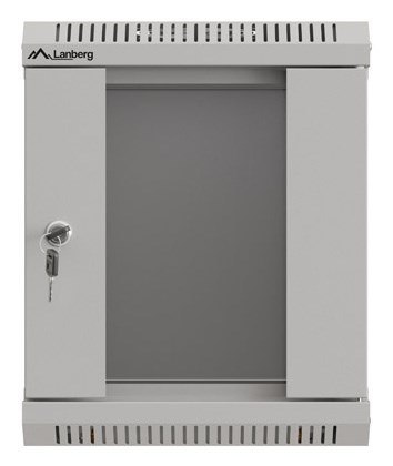 LANBERG SZAFA INSTALACYJNA RACK WISZĄCA 10" 6U 300X300 SZARA DRZWI PRZESZKLONE (FLAT PACK)