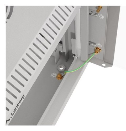 LANBERG SZAFA INSTALACYJNA RACK WISZĄCA 10" 6U 300X300 SZARA DRZWI PRZESZKLONE (FLAT PACK)