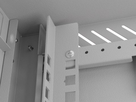 LANBERG SZAFA INSTALACYJNA RACK WISZĄCA 10" 6U 300X300 SZARA DRZWI PRZESZKLONE (FLAT PACK)