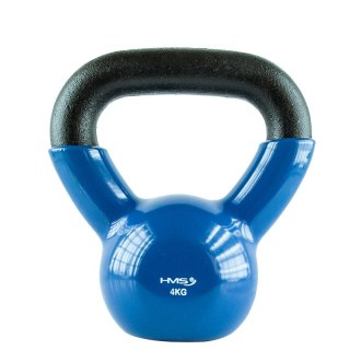 KNV04 BLUE KETTLEBELL ŻELIWNY POKRYTY WINYLEM HMS-o
