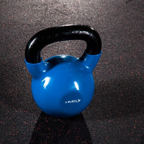 KNV04 BLUE KETTLEBELL ŻELIWNY POKRYTY WINYLEM HMS-o