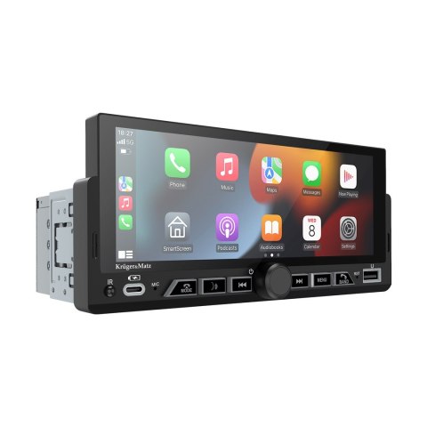 KRUGER&MATZ RADIO SAMOCHODOWE KM2017 CARPLAY/ANDROIDAUTO 1DIN (OUTLET)