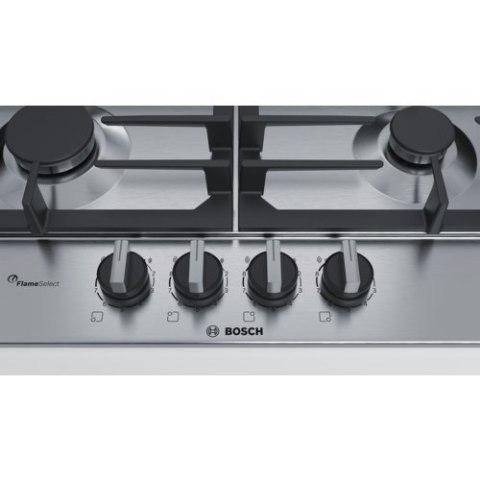 Płyta gazowa BOSCH PCH6A5B90 (4 pola grzejne; kolor szary) Płyta gazowa BOSCH PCH6A5B90 (4 pola grzejne; kolor szary)
