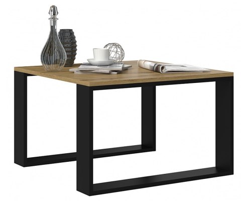 Stolik MODERN MINI 67x67xH40 artisan/czarny Stolik MODERN MINI 67x67xH40 artisan/czarny