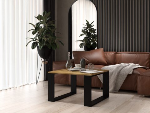 Stolik MODERN MINI 67x67xH40 artisan/czarny Stolik MODERN MINI 67x67xH40 artisan/czarny