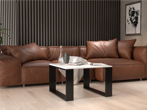 Stolik MODERN MINI 67x67xH40 biały/czarny Stolik MODERN MINI 67x67xH40 biały/czarny
