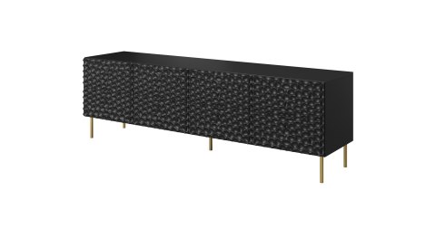 Szafka RTV HOLE 190x40,5xH59,5 czarny mat Szafka RTV HOLE 190x40,5xH59,5 czarny mat