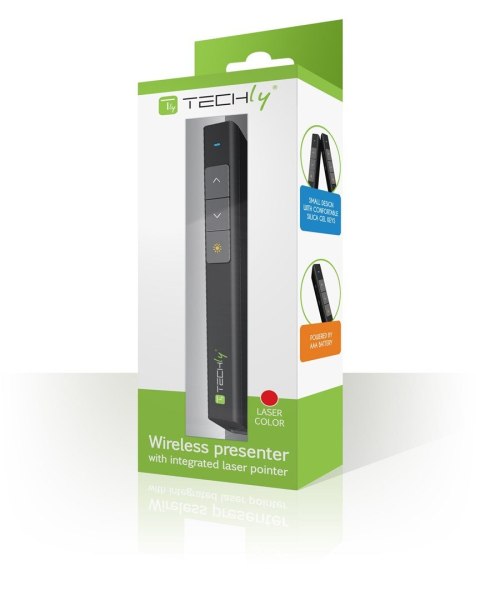 TECHLY PREZENTER BEZPRZEWODOWY ZE WSKAŹNIKIEM LASEROWYM ITC-LASER26 TECHLY PREZENTER BEZPRZEWODOWY ZE WSKAŹNIKIEM LASEROWYM ITC-LASER26
