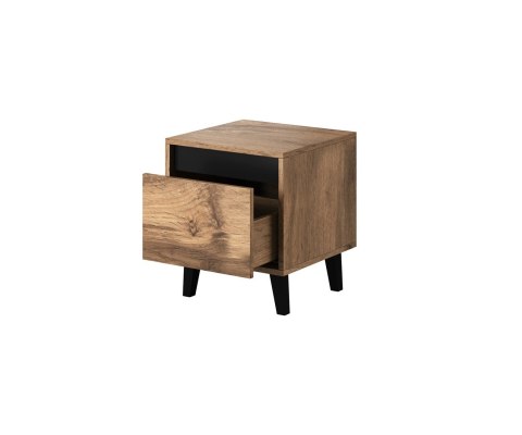 Szafka nocna NORD 2szt. 40x38xH45 dąb wotan/antracyt Szafka nocna NORD 2szt. 40x38xH45 dąb wotan/antracyt