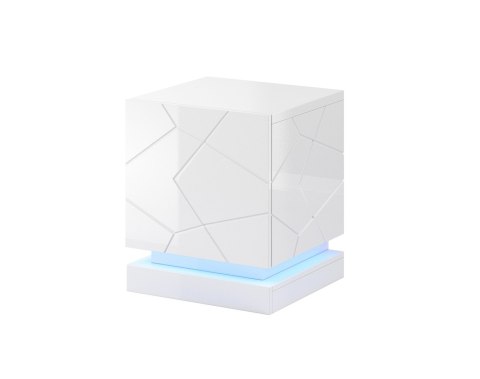 Szafka nocna QIU 2szt. 46x41,5xH53 biały połysk/biały połysk Szafka nocna QIU 2szt. 46x41,5xH53 biały połysk/biały połysk