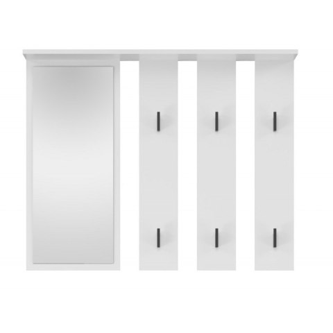 Wieszak + lustro PARMA 100x15xH.81,5 biel Wieszak + lustro PARMA 100x15xH.81,5 biel