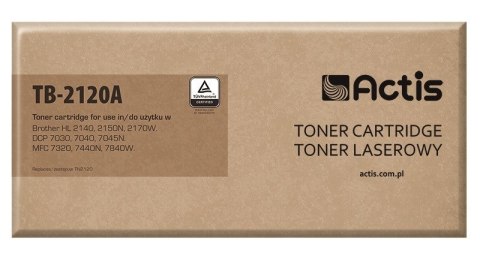 Toner ACTIS TB-2120A (zamiennik Brother TN-2120; Standard; 2600 stron; czarny) Toner ACTIS TB-2120A (zamiennik Brother TN-2120; Standard; 2600 stron; czarny)