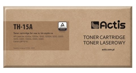 Toner ACTIS TH-15A (zamiennik HP 15A C7115A, Canon EP-25; Standard; 2500 stron; czarny) Toner ACTIS TH-15A (zamiennik HP 15A C7115A, Canon EP-25; Standard; 2500 stron; czarny)