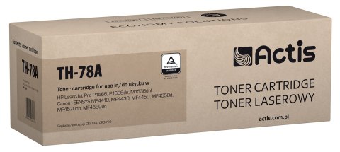 Toner ACTIS TH-78A (zamiennik HP 78A CE278A, Canon CRG-728; Standard; 2100 stron; czarny) Toner ACTIS TH-78A (zamiennik HP 78A CE278A, Canon CRG-728; Standard; 2100 stron; czarny)
