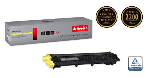 Toner Activejet ATB-245YN (zamiennik Brother TN-245Y; Supreme; 2200 stron; żółty) Toner Activejet ATB-245YN (zamiennik Brother TN-245Y; Supreme; 2200 stron; żółty)