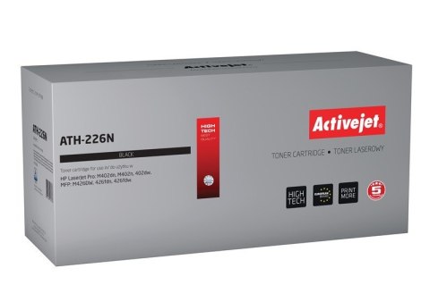 Toner Activejet ATH-226N (zamiennik HP 226A CF226A; Supreme; 3100 stron; czarny) Toner Activejet ATH-226N (zamiennik HP 226A CF226A; Supreme; 3100 stron; czarny)