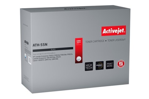 Toner Activejet ATH-55N (zamiennik HP 55A CE255A, Canon CRG-724; Supreme; 6000 stron; czarny) Toner Activejet ATH-55N (zamiennik HP 55A CE255A, Canon CRG-724; Supreme; 6000 stron; czarny)