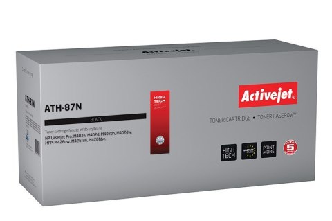 Toner Activejet ATH-87N (zamiennik HP 87A CF287A; Supreme; 9000 stron; czarny) Toner Activejet ATH-87N (zamiennik HP 87A CF287A; Supreme; 9000 stron; czarny)
