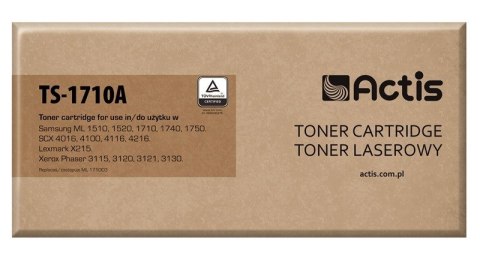 Toner ACTIS TS-1710A (zamiennik Samsung ML-1710D3; Standard; 3000 stron; czarny) Toner ACTIS TS-1710A (zamiennik Samsung ML-1710D3; Standard; 3000 stron; czarny)