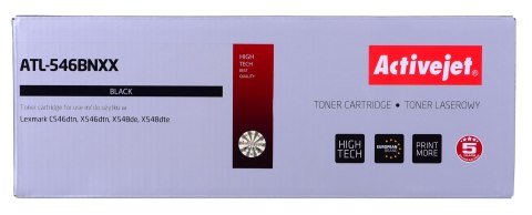 Toner Activejet ATL-546BNXX (zamiennik LEXMARK C546U1KG; Supreme; 8000 stron; czarny) Toner Activejet ATL-546BNXX (zamiennik LEXMARK C546U1KG; Supreme; 8000 stron; czarny)