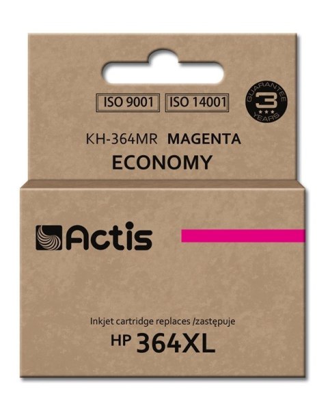 Tusz ACTIS KH-364MR (zamiennik HP 364XL CB324EE; Standard; 12 ml; czerwony) Tusz ACTIS KH-364MR (zamiennik HP 364XL CB324EE; Standard; 12 ml; czerwony)