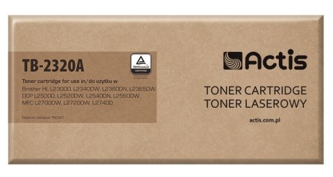 Toner ACTIS TB-2320A (zamiennik Brother TN-2320; Standard; 2600 stron; czarny) Toner ACTIS TB-2320A (zamiennik Brother TN-2320; Standard; 2600 stron; czarny)