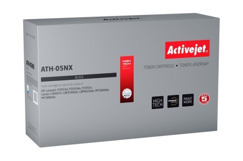 Toner Activejet ATH-05NX (zamiennik HP 05X CE505X, Canon CRG-719H; Supreme; 6500 stron; czarny) Toner Activejet ATH-05NX (zamiennik HP 05X CE505X, Canon CRG-719H; Supreme; 6500 stron; czarny)