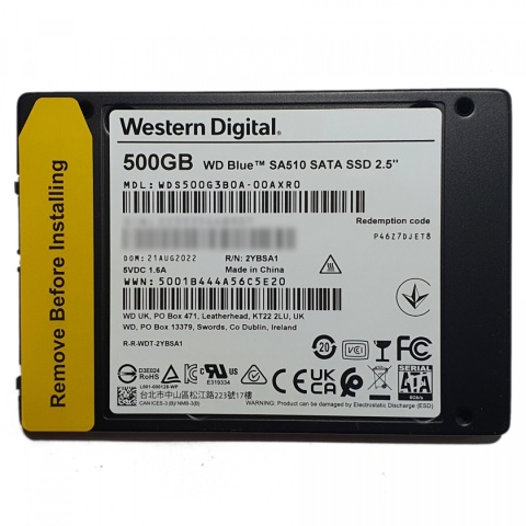 Dysk SSD WD Blue SA510 500GB 2,5"/7mm (560/510 MB/s) WDS500G3B0A