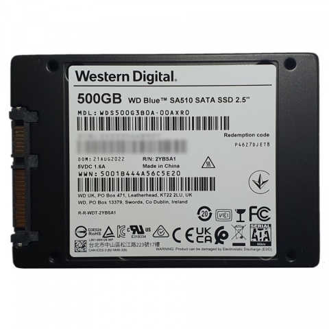 Dysk SSD WD Blue SA510 500GB 2,5"/7mm (560/510 MB/s) WDS500G3B0A