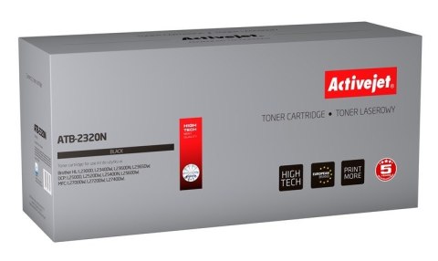 Toner Activejet ATB-2320N (zamiennik Brother TN-2320; Supreme; 2600 stron; czarny) Toner Activejet ATB-2320N (zamiennik Brother TN-2320; Supreme; 2600 stron; czarny)