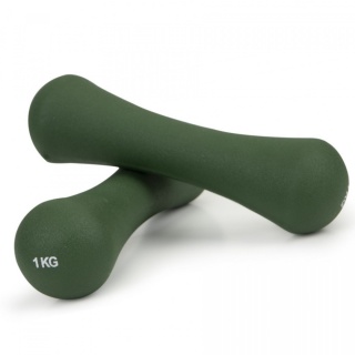 Hantelki ciężarki neoprenowe zestaw fitness 2x1 kg