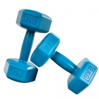 Hantelki hantle 4kg zestaw cieżarków 2x 2kg fitness