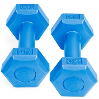 Hantle fitness zestaw hantelki ciężarki 2x 0,5 kg